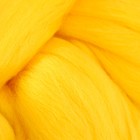 Шерсть для валяния 100% тонкая мериносовая шерсть 100гр (12 желток) - Фото 3