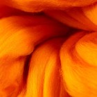 Шерсть для валяния 100% тонкая мериносовая шерсть 100гр (284 оранжевый) МИКС - Фото 4
