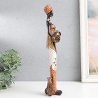 Сувенир полистоун "Африканка с кувшином, цветное платье" 31х6х6,5 см - фото 24725240