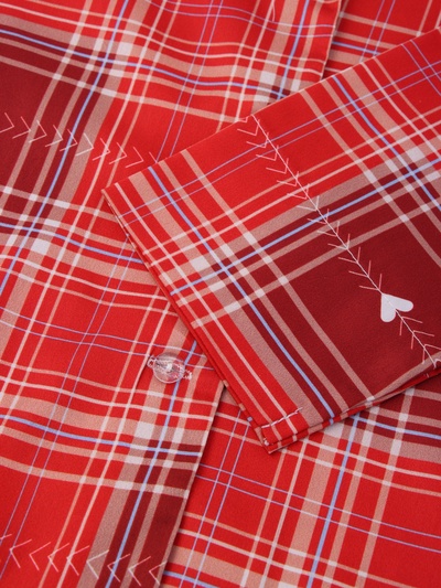 Пижама женская (рубашка, брюки) KAFTAN Red, размер 44-46