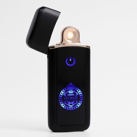 Зажигалка электронная «100% Мужик», USB, спираль, 3×7.3 см