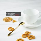 Ложка десертная из нержавеющей стали Magistro «Перо», длина 12.5 см, золотистая - Фото 4