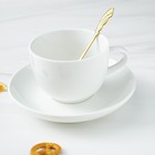 Ложка десертная из нержавеющей стали Magistro «Перо», длина 12,5 см, цвет золотой - Фото 7