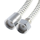 Душевой шланг ZEIN Z02PW, 150 см, с пластиковой конусообразной гайкой, ПВХ, белый, Имп/Имп - Фото 4