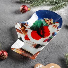

Блюдо сервировочное Доляна «Рукавица. Санта с подарками», 22,5×14 см