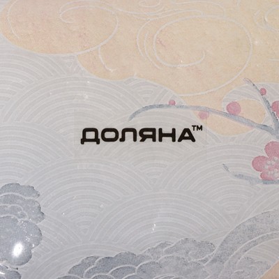 Набор для суши Доляна «Абстракция», 3 предмета: соусники 8×2 см, 8×6 см, подставка 25×15×2 см, стекло