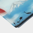 Набор для суши Доляна «Журавль», 3 предмета: соусники 8×2 см, 8×6 см, подставка 25×15×2 см, стекло - Фото 6