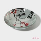 Набор для суши Доляна «Пагода», 3 предмета: соусники 8×2 см, 8×6 см, подставка 25×15×2 см, стекло - Фото 6