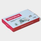 Набор для суши Доляна «Пагода», 3 предмета: соусники 8×2 см, 8×6 см, подставка 25×15×2 см, стекло - Фото 11