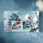 Набор для суши Доляна «Пагода», 3 предмета: соусники 8×2 см, 8×6 см, подставка 25×15×2 см, стекло - Фото 9