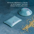 Набор для суши из стекла Доляна «Рыбы», 3 предмета: соусники 8×2 см, 8×6 см, подставка 25×15×3 см - Фото 3