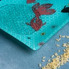 Набор для суши из стекла Доляна «Рыбы», 3 предмета: соусники 8×2 см, 8×6 см, подставка 25×15×3 см - Фото 5