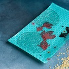 Набор для суши из стекла Доляна «Рыбы», 3 предмета: соусники 8×2 см, 8×6 см, подставка 25×15×3 см - Фото 6