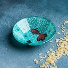 Набор для суши из стекла Доляна «Рыбы», 3 предмета: соусники 8×2 см, 8×6 см, подставка 25×15×3 см - Фото 7