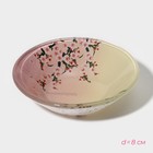 Набор для суши из стекла Доляна «Фудзияма», 3 предмета: соусники 8×2 см, 8×6 см, подставка 25×15×2 см - Фото 4