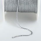 Нить для плетения, d = 1 мм, 25 ± 1 м, цвет серебряный - Фото 3