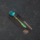 Ложка десертная из нержавеющей стали Magistro «Ромашка», длина 12.5 см, цвет хамелеон - Фото 3