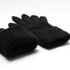 Перчатки женские MINAKU однослойные, цв.чёрный - Фото 3
