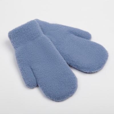 Варежки женские MINAKU «Мягкость», размер 23 см, голубые