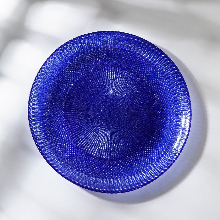 Тарелка «Глория», d=21 см, цвет синий - Фото 1