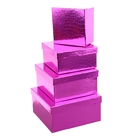 Набор коробок 4 в 1 "Питон", цвет малиновый - Фото 1