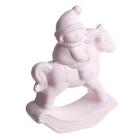 Фигурка под роспись «Снеговичок верхом», краска 6 цв по 2 мл, кисть - Фото 3