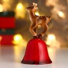 Сувенир керамика колокольчик "Оленёнок" 11х6х6 см (комплект 8 шт) - фото 22634503