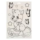 Аппликация с полигональными фигурами «Лисёнок» - фото 43715645