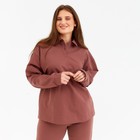 Костюм женский (джемпер, брюки) MINAKU: Casual Collection цвет шоколадный, размер 50 - Фото 4
