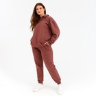 Костюм женский (джемпер, брюки) MINAKU: Casual Collection цвет шоколадный, размер 52 - Фото 11