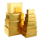 Набор коробок 10 в 1 прямоуг "Питон", цвет золото, 32,5 х 20 х 12,5 - 14 х 8 х 4,5 см - Фото 1