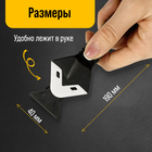 Скребок-шпатель для удаления и выравнивания герметика ТУНДРА, 3 в 1, 5 насадок - Фото 6