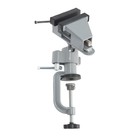 Мини-тиски алюминиевые ТУНДРА, винтовой зажим, поворотный шарнир, 75 мм - Фото 3