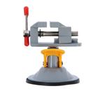 Мини-тиски алюминиевые ТУНДРА, крепление на присоске, поворотные на 180°, 35 мм - Фото 3