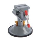 Мини-тиски алюминиевые ТУНДРА, крепление на присоске, поворотные на 180°, 35 мм - Фото 5