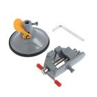 Мини-тиски алюминиевые ТУНДРА, крепление на присоске, поворотные на 180°, 35 мм - Фото 7