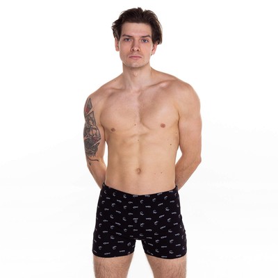 Трусы мужские свободные, цвет чёрный, р-р 48