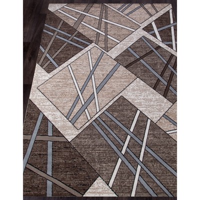 Ковёр прямоугольный Merinos Sierra, размер 250×350 см, бежево-коричневый