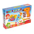 Конструктор винтовой «Конструктики» с шуруповёртом, 223 детали, уценка (помята упаковка) 7459959