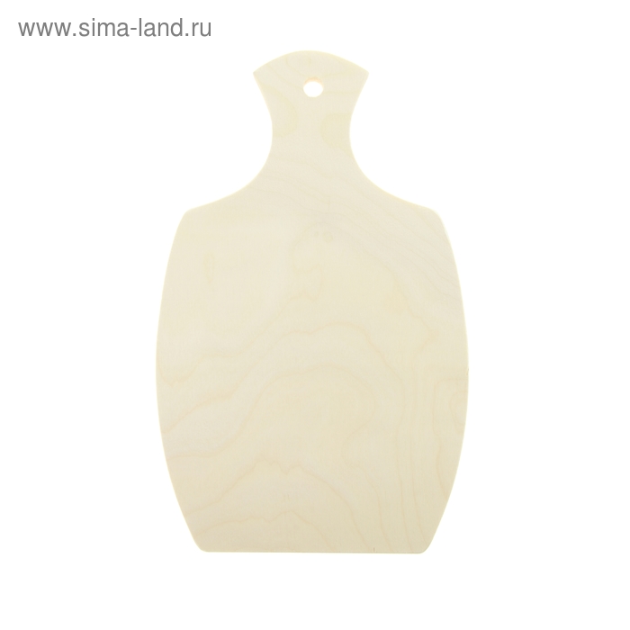 Доска разделочная деревянная 30x18,5 см "Фигурная", ручка - Фото 1