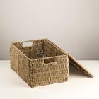 Корзина с крышкой, 32х22х15 см, водоросли - фото 21379228