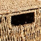 Корзина с крышкой, 32х22х15 см, водоросли - фото 21379229