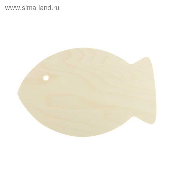 Доска разделочная деревянная 30x21 см "Фигурная. Рыбка", ручка - Фото 1
