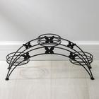 Подставка для цветов «Арка-3», d=12 см, 50×15×22 см, чёрный - Фото 1