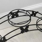 Подставка для цветов «Арка-3», d=12 см, 50×15×22 см, чёрный - Фото 3