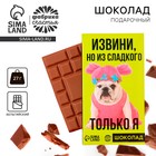 Шоколад молочный «Из сладкого только я», 27 г. - Фото 1
