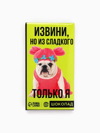 Шоколад молочный «Из сладкого только я», 27 г