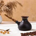 Турка для кофе "Средняя", гладкая, керамика, 0.4 л - Фото 1