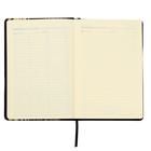 Ежедневник недатированный А5, 120 листов «Виннер», твёрдая обложка, искусственная кожа, тиснение фольгой, глиттер, тонированный блок 70 г/м², чёрный - фото 61879935