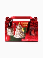 Подарочный набор новогодний «С новым годом»: горячий шоколад 25 г × 5 шт., маршмеллоу 50 г, печенье с предсказаниями 24 г - Фото 3